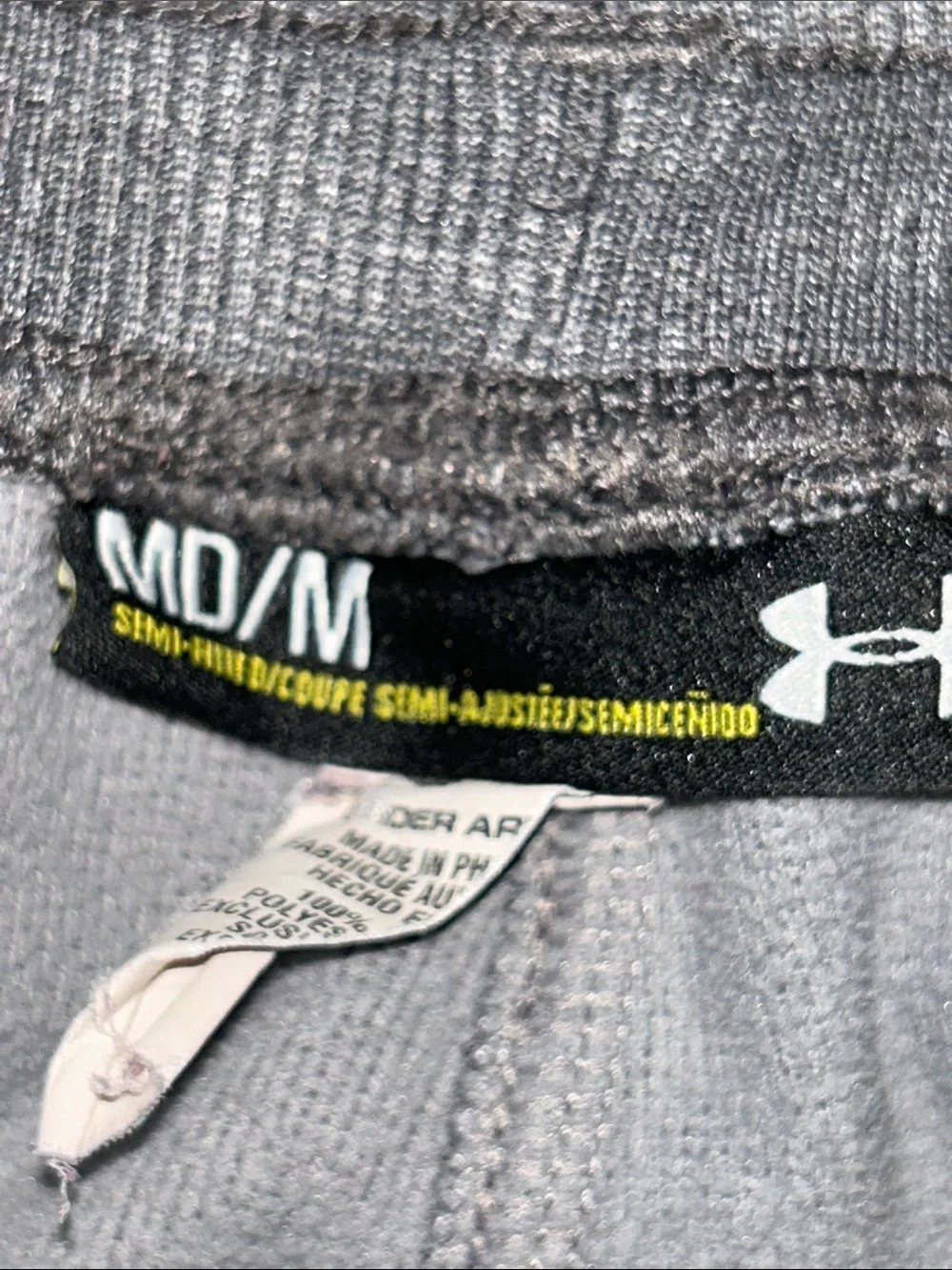 Under Armour Men’s Gray Track Pants - Straight Leg Joggers